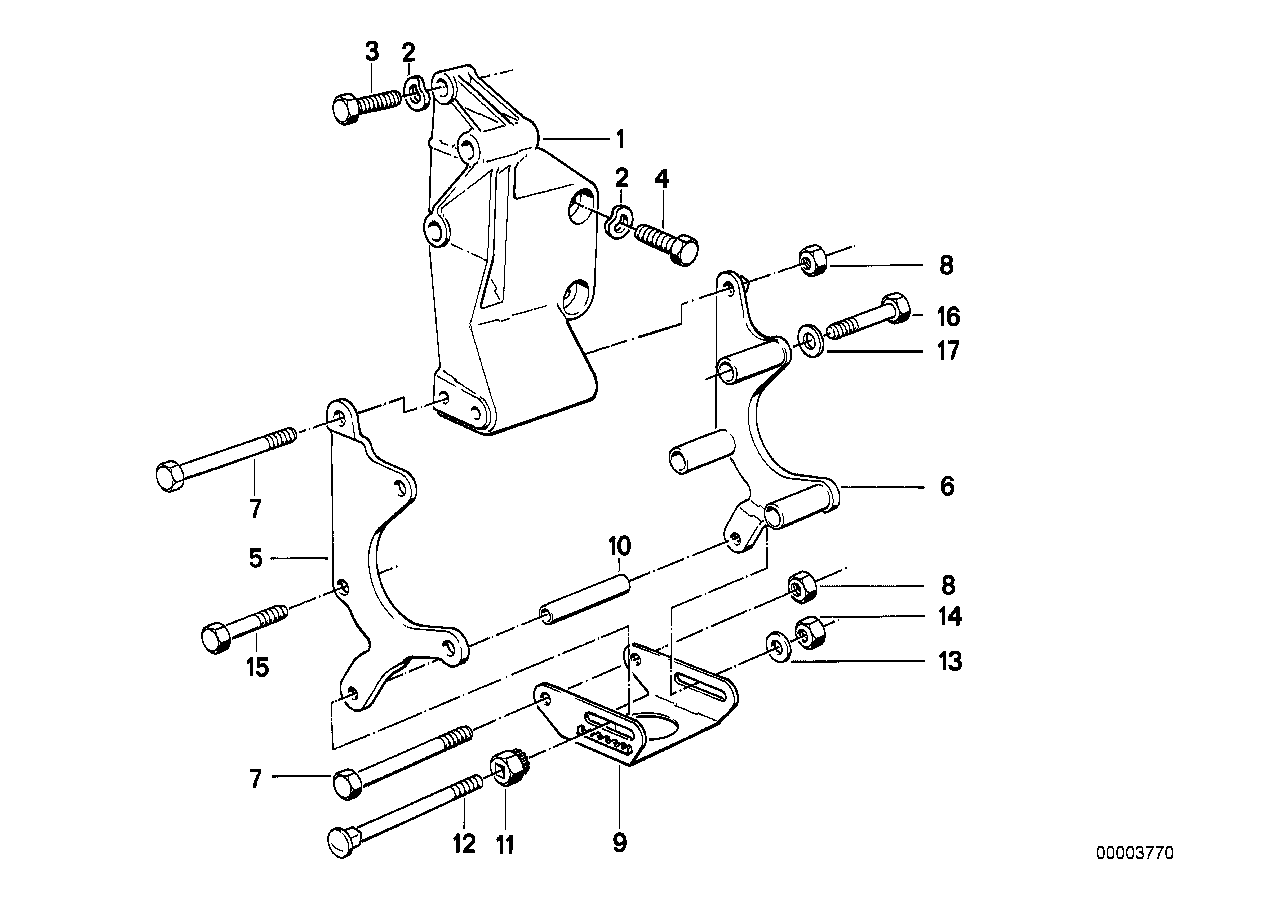 Genuine BMW 32421718947 E34 Supporting Plate (Inc. 530i & 535i) | ML Performance EU Car Parts