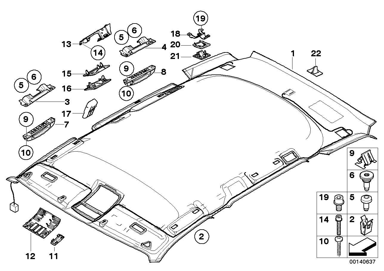 Genuine BMW 51163411888 E83 Grab Handle Bracket, Rear Right (Inc. X3) | ML Performance EU EU Car Parts
