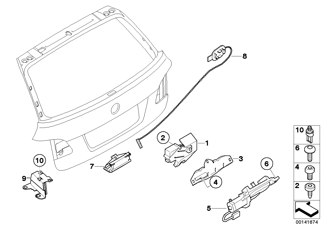 Genuine BMW 51247130350 E61 Pulling Strip F Emergency Mechanism (Inc. 525i, 525xd & 550i) | ML Performance EU EU Car Parts