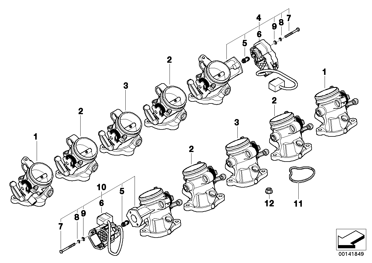 Genuine BMW 13547834832 E63 E61 E64 Throttle Housing Assy (Inc. M5 & M6) | ML Performance EU EU Car Parts