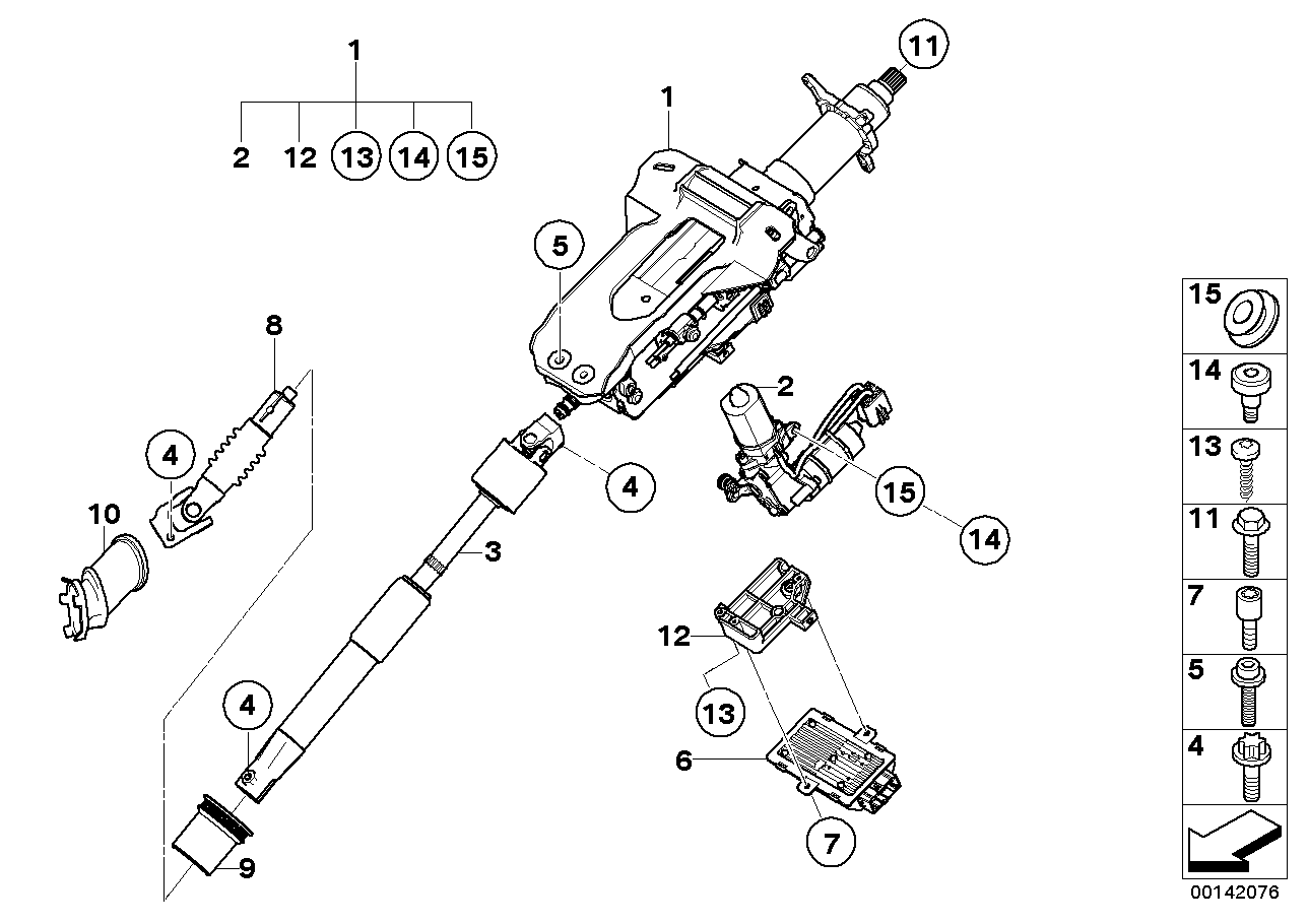 Genuine BMW 32306757495 E66 E65 E67 Lower Joint Assy (Inc. 745LiS, 740i & 730i) | ML Performance EU EU Car Parts
