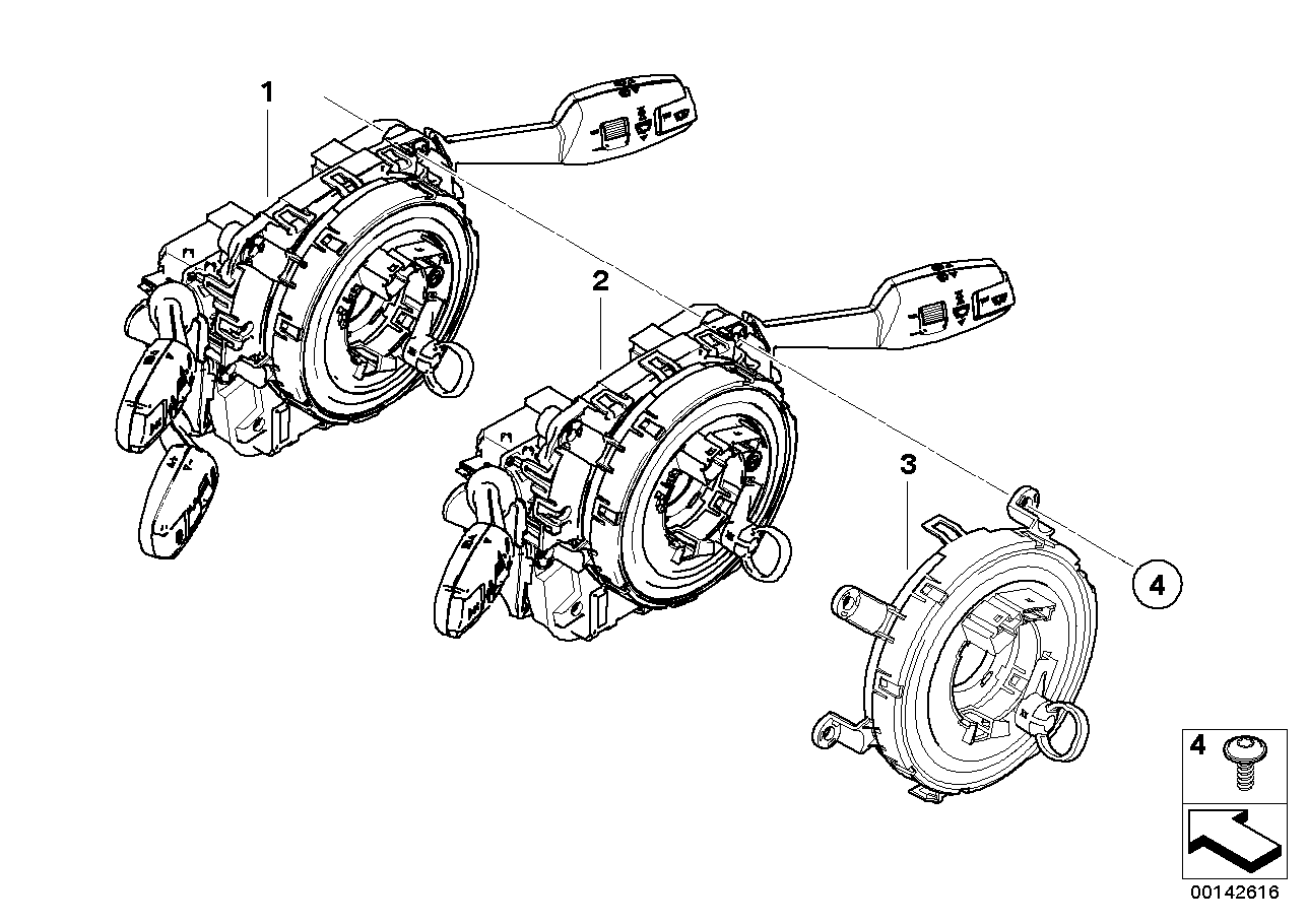 Genuine BMW 61319203110 E71 Switch Unit Steering Column (Inc. X6) | ML Performance EU EU Car Parts