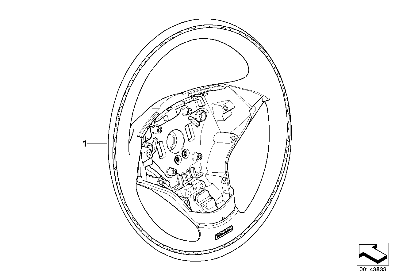 Genuine BMW 32307967219 E60 E63 E64 Sports St.-Wheel,Leather/Wd.Ring,Multif. PIANOLACK SW (Inc. 520d, 530xd & 525i) | ML Performance EU EU Car Parts