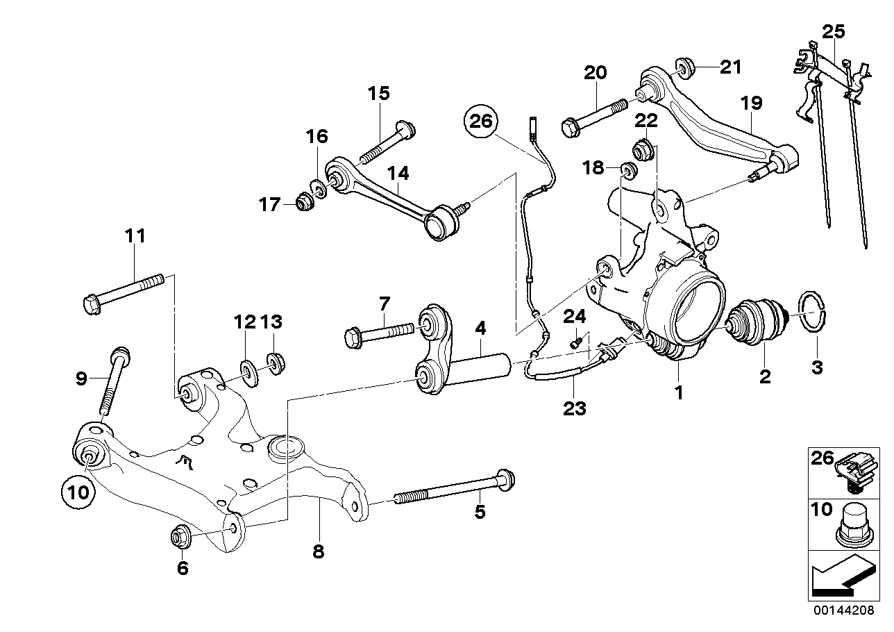 Genuine BMW 33326758995 RR1 Left Swing Part (Inc. 745LiS, Phantom & 760LiS) | ML Performance EU EU Car Parts