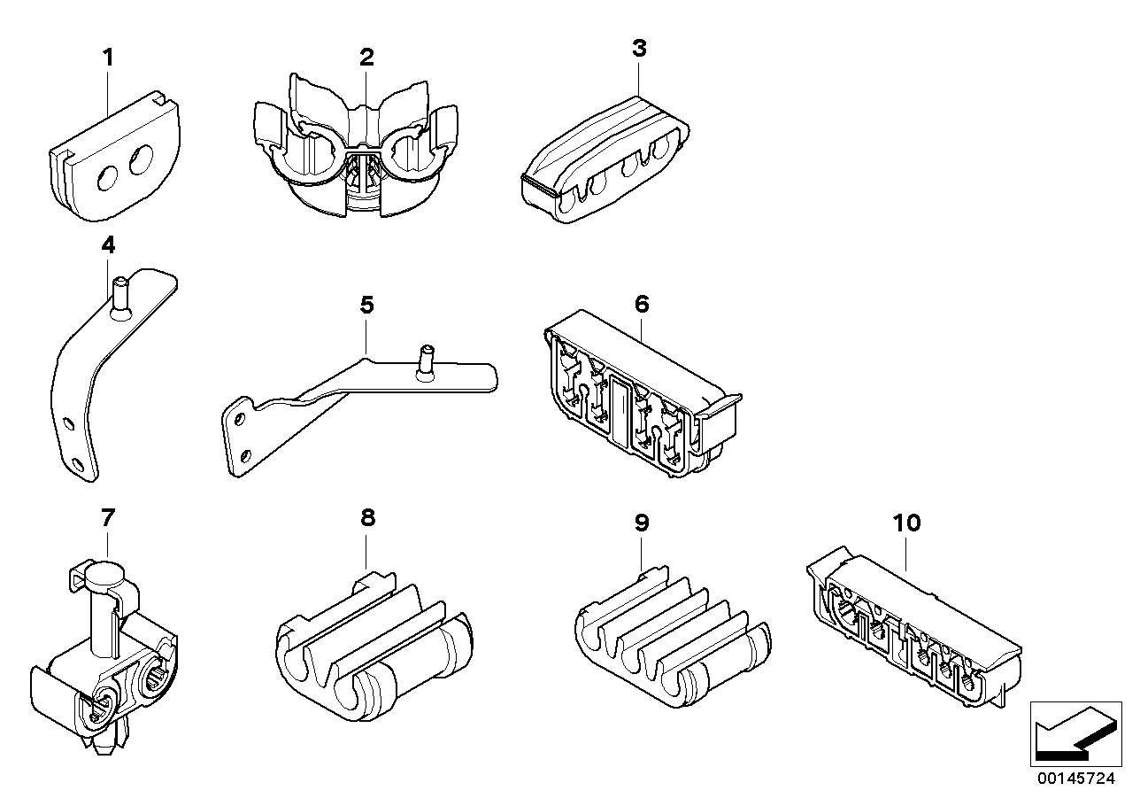 Genuine BMW 34326759039 E60 E63 E64 Brake Pipe Bracket (Inc. 535i, 528xi & 525d) | ML Performance EU EU Car Parts