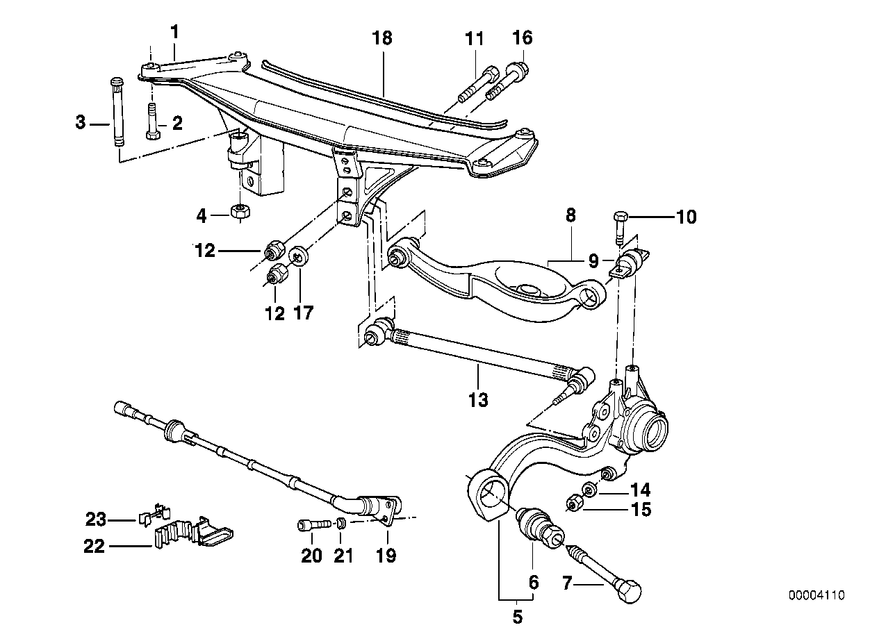 Genuine BMW 33321136202 Wishbone, Top (Inc. Z1) | ML Performance EU EU Car Parts