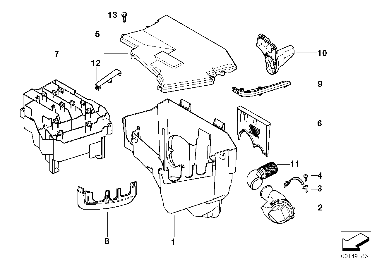 Genuine BMW 12527510703 E66 E67 E65 Seal, Upper Part (Inc. 745LiS, 745i & 745Li) | ML Performance EU Car Parts