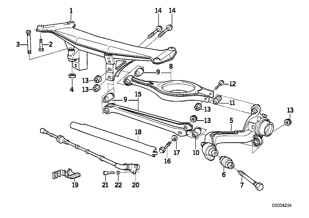 Genuine BMW 33321137147 Trailing Arm, Left (Inc. Z1) | ML Performance EU EU Car Parts