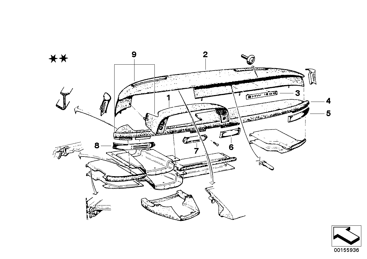 Genuine BMW 51457480125 Cover (Inc. 2002ti, 2002 & 1600) | ML Performance EU EU Car Parts