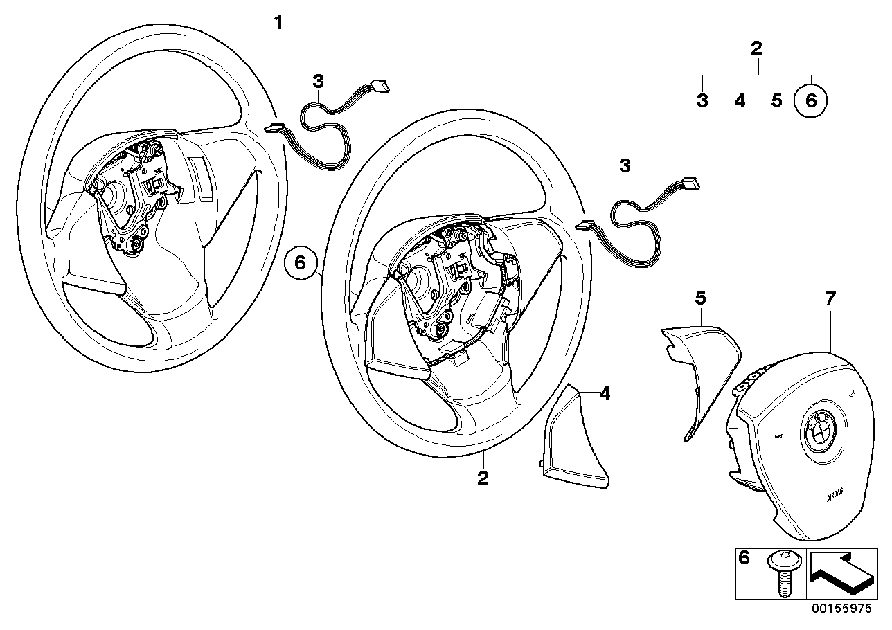 Genuine BMW 32306884326 E83 Airbag Module, Driver's Side (Inc. X3) | ML Performance EU EU Car Parts