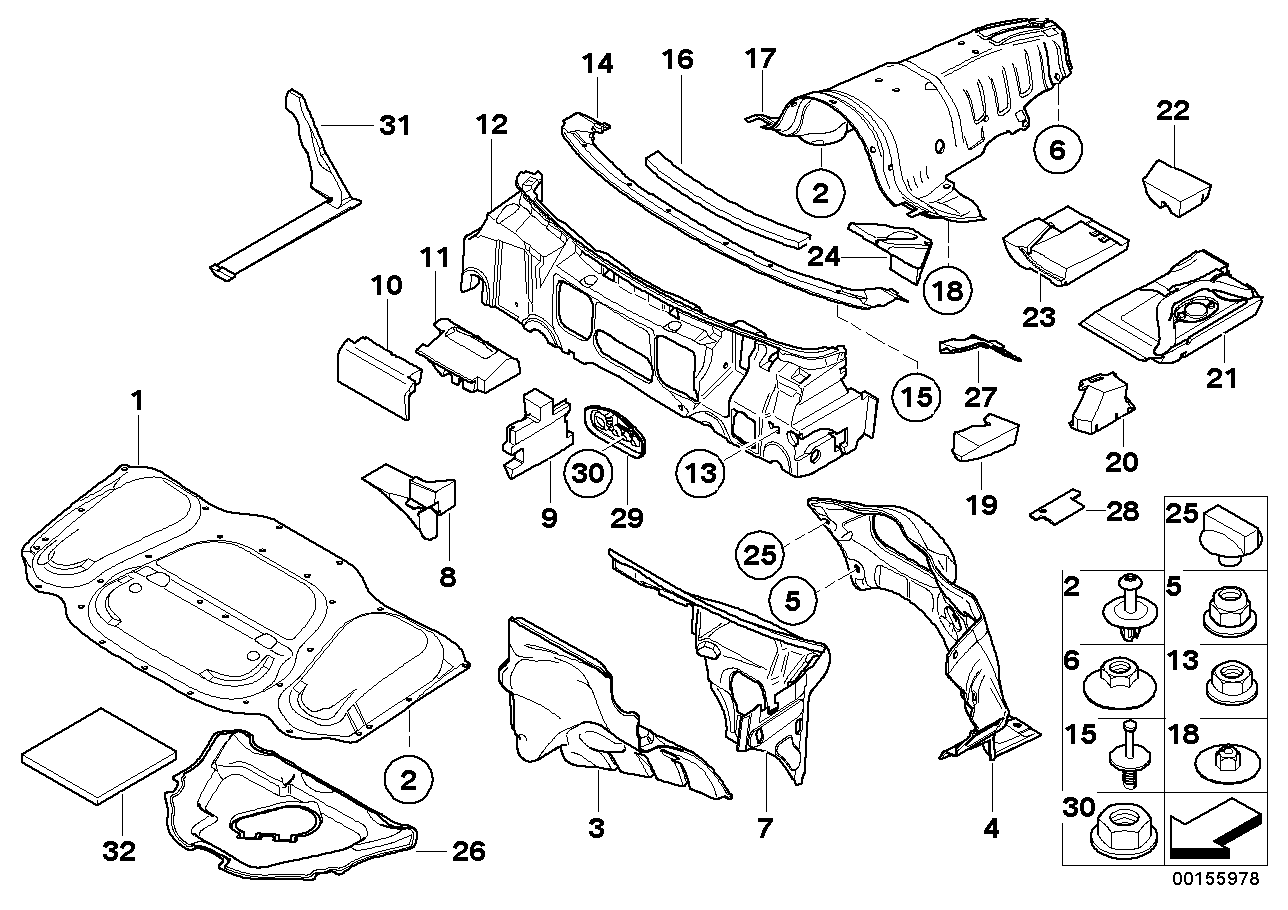 Genuine BMW 51487135244 E66 E65 E67 Sound Insulating Engine Hood (Inc. 740d, 730Li & 735Li) | ML Performance EU EU Car Parts