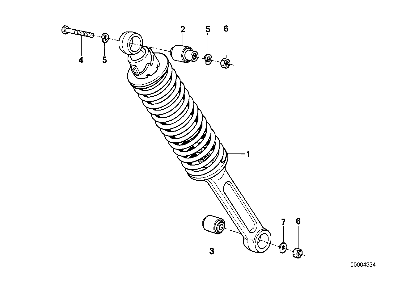Genuine BMW 33531457886 Rubber Bushing, Upper (Inc. R 100 GS) | ML Performance EU EU Car Parts
