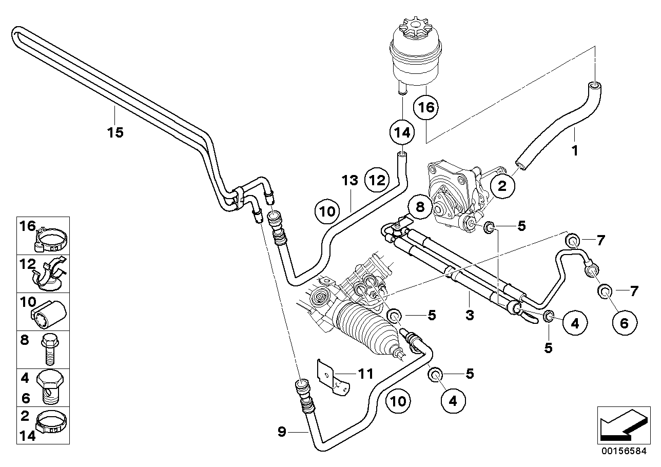 Genuine BMW 32417837016 E85 E86 Bracket, Power Steering Line (Inc. Z4 M3.2) | ML Performance EU EU Car Parts