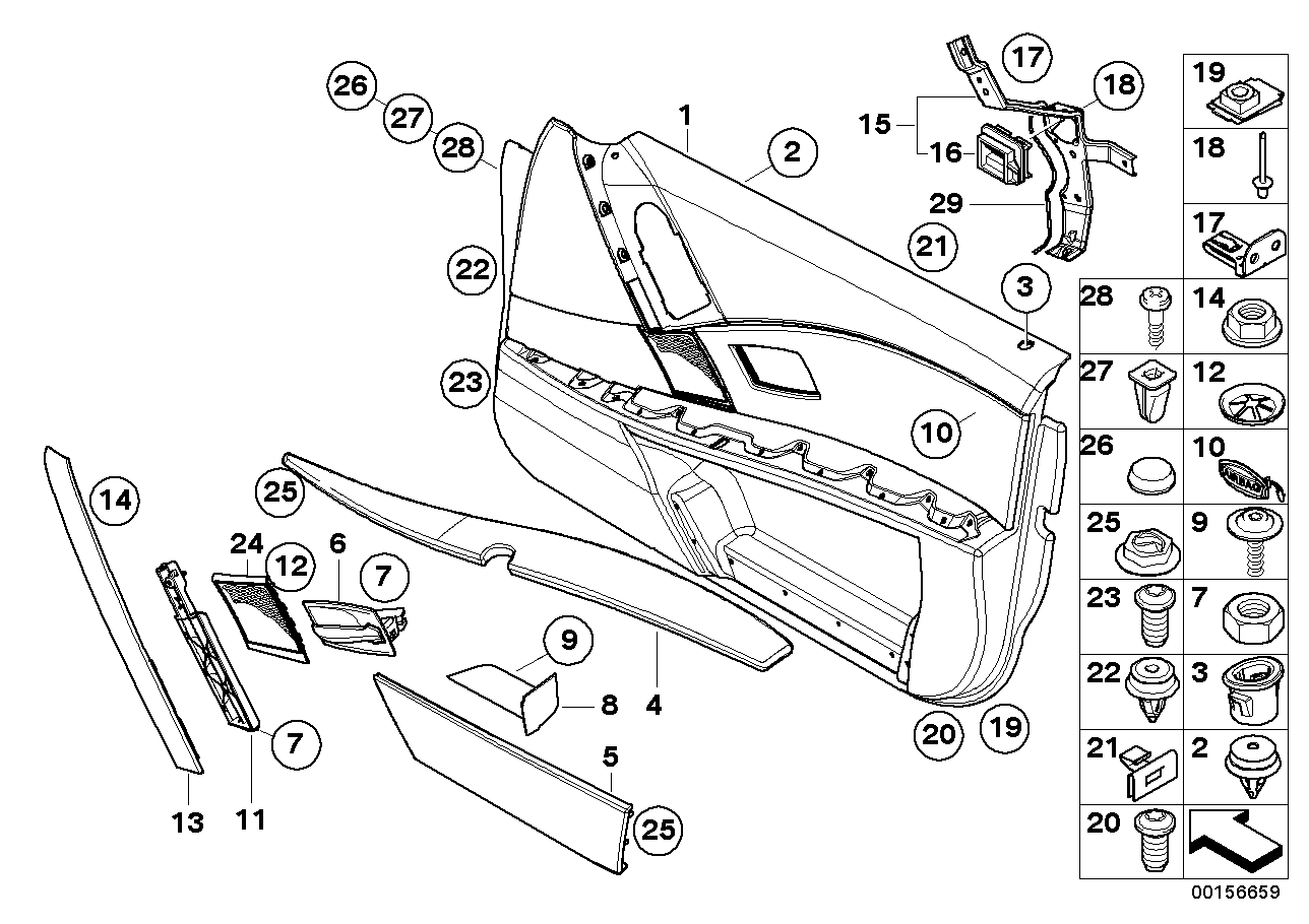 Genuine BMW 51417076793 E60 E61 Door Pocket, Front Left GRAU (Inc. 530xd, 540i & 520i) | ML Performance EU EU Car Parts