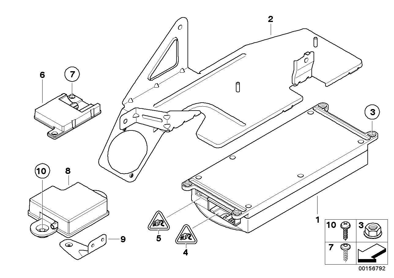 Genuine BMW 65156969560 E71 E70 Bracket For Telematics Control Module (Inc. X5) | ML Performance EU EU Car Parts