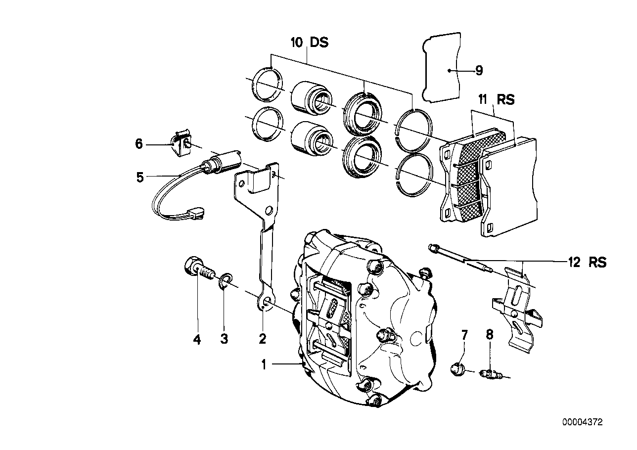 Genuine BMW 34111153861 E12 E23 Set Mounting Parts (Inc. 535i, 745i & 735i) | ML Performance EU EU Car Parts