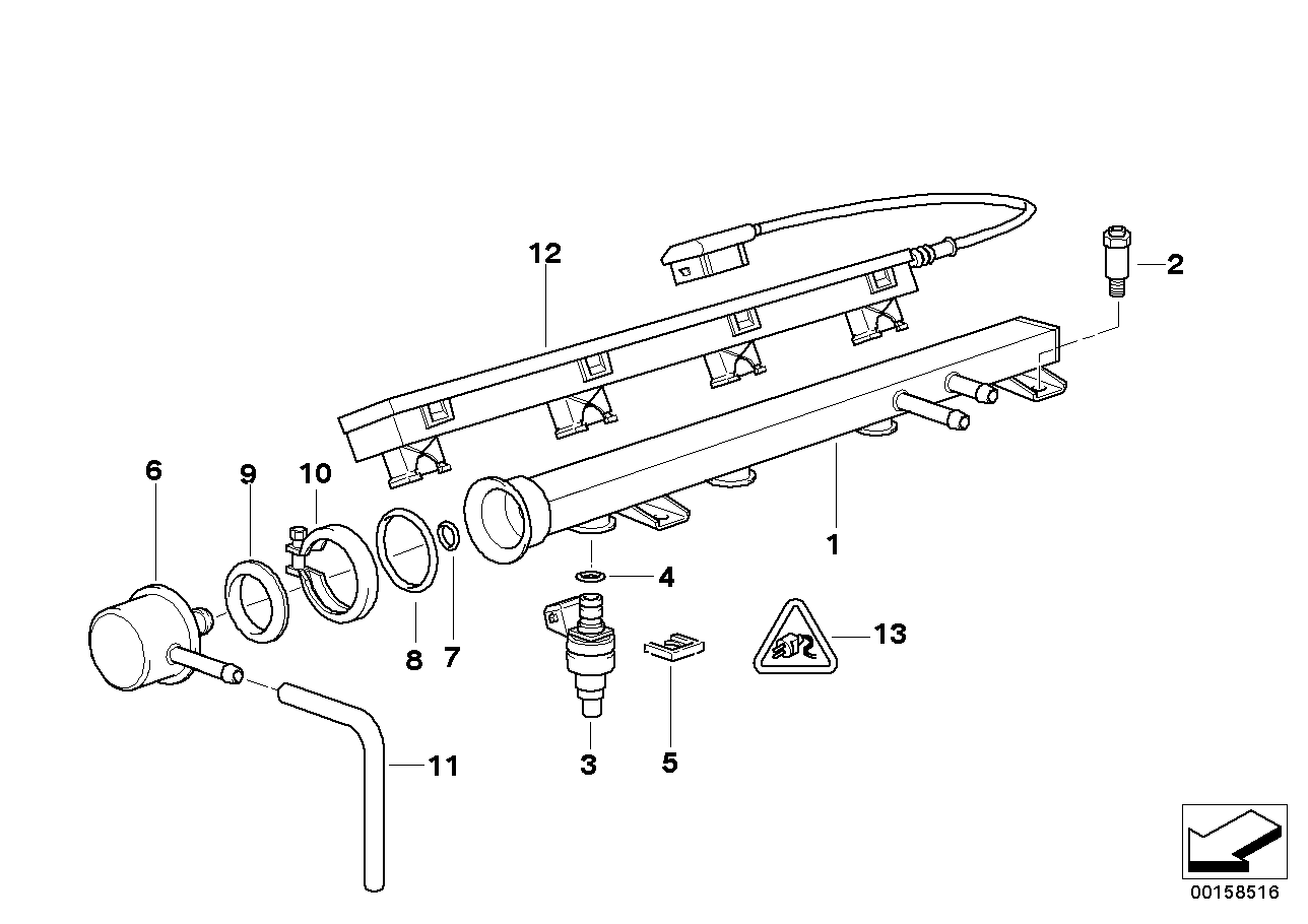 Genuine BMW 13641739242 E36 Injection Valve LUCAS (Inc. 318ti, 318i & 318is) | ML Performance EU EU Car Parts
