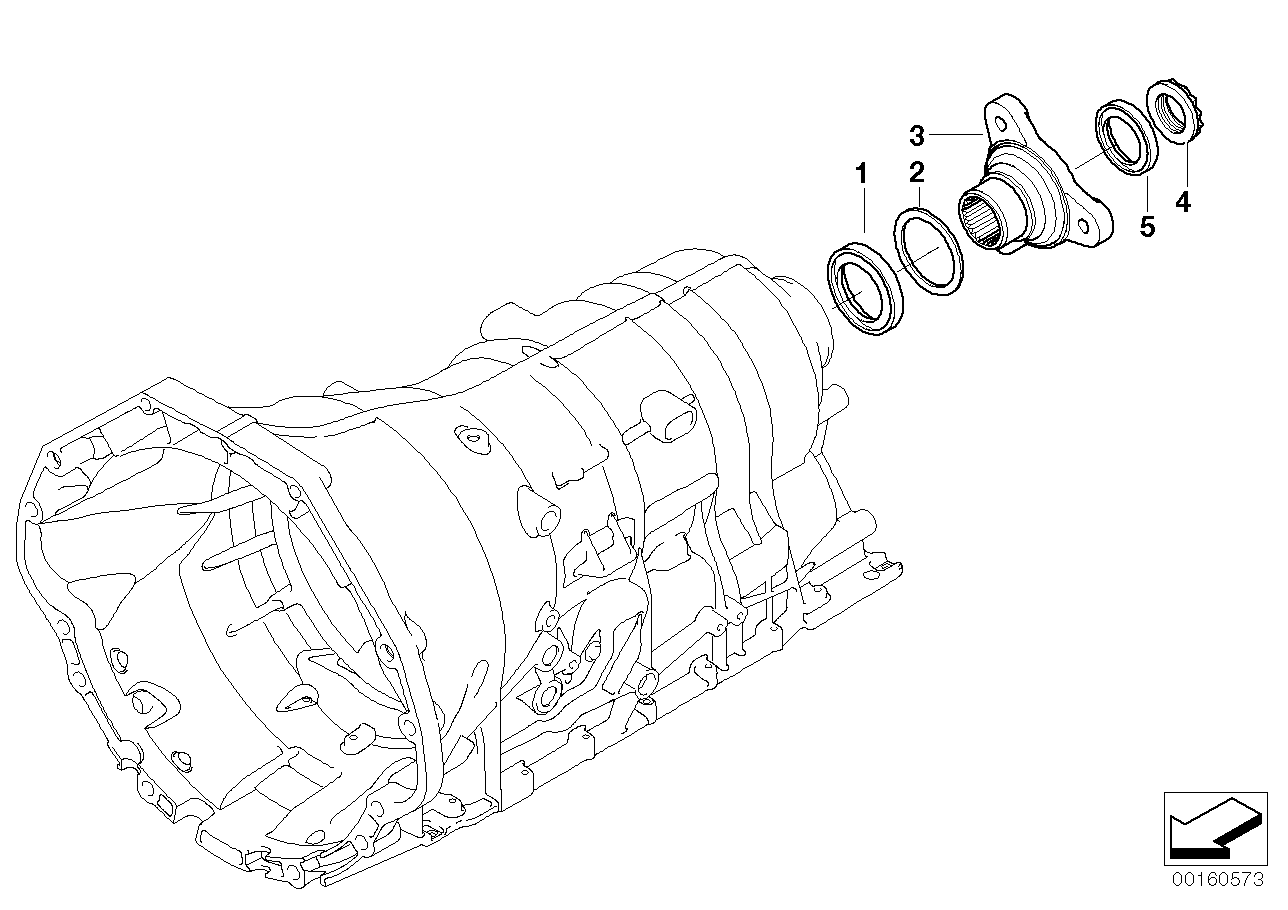 Genuine BMW 24207521971 E66 E60 E93 Output Flange (Inc. 545i, 525d & 645Ci) | ML Performance EU EU Car Parts