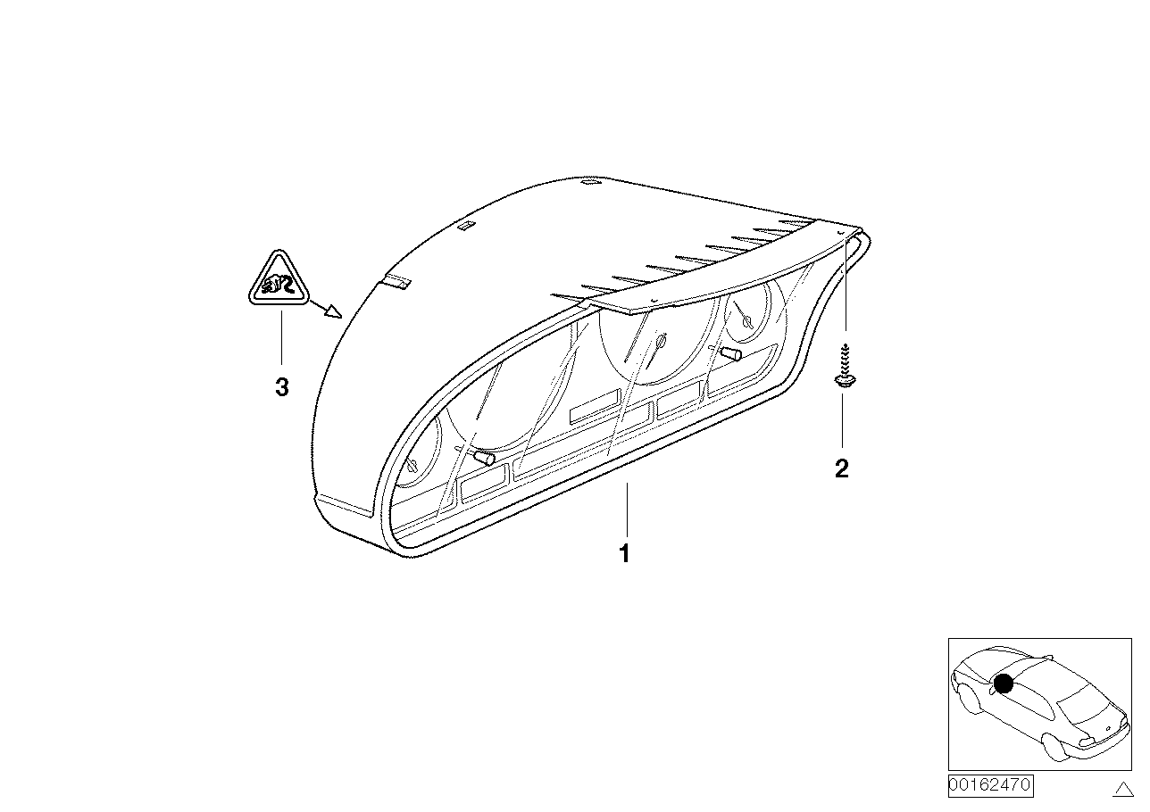 Genuine BMW 62108036650 E46 Instruments Combination Uncoded MPH (Inc. 330Ci) | ML Performance EU EU Car Parts