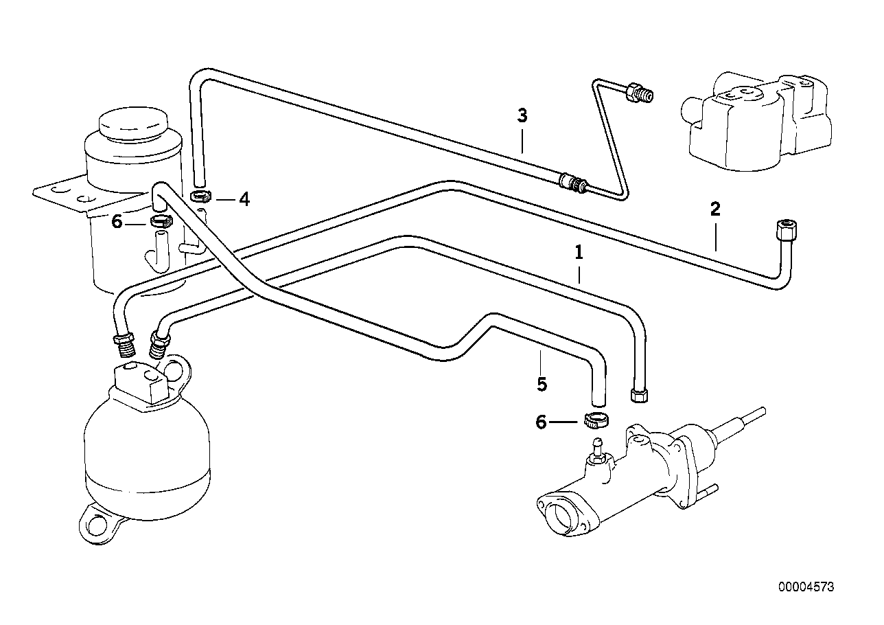 Genuine BMW 34331163944 E31 Pipeline With Pressure Hose (Inc. 840i, 850Ci & 840Ci) | ML Performance EU Car Parts