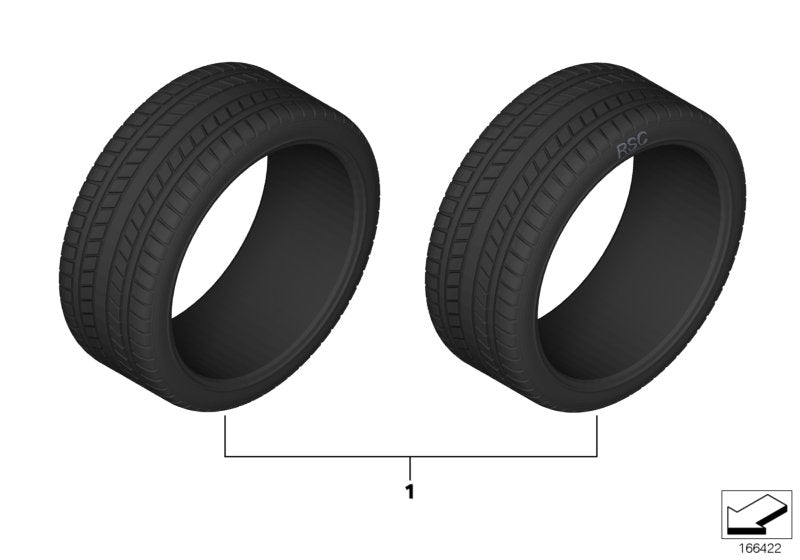 Genuine BMW 36122456206 F39 Nokian Wr D4 225/55R17 97H (Inc. X2) | ML Performance EU EU Car Parts