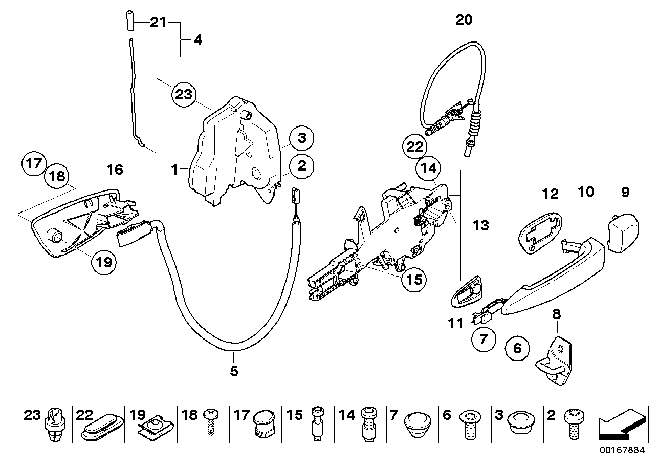 Genuine BMW 51217060669 E90 E91 Handle Bracket Left SCHWARZ (Inc. 320d, 335xi & 330i) | ML Performance EU EU Car Parts