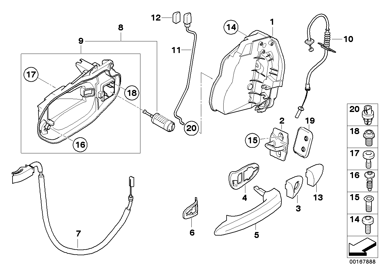 Genuine BMW 51213411277 E83 Handle Bracket, Left Prime-Coated (Inc. X3) | ML Performance EU EU Car Parts
