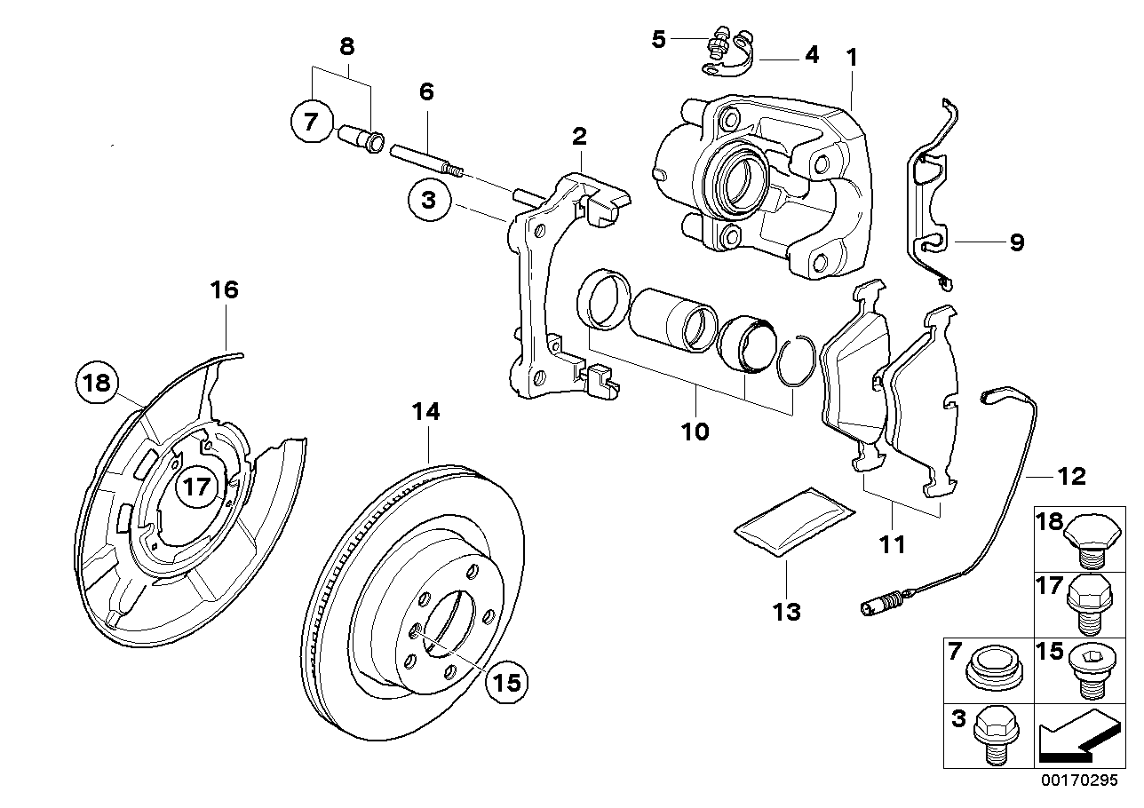 Genuine BMW 34211157046 E81 E92 Clip (Inc. 535i, 323ti & 750iLS) | ML Performance EU EU Car Parts