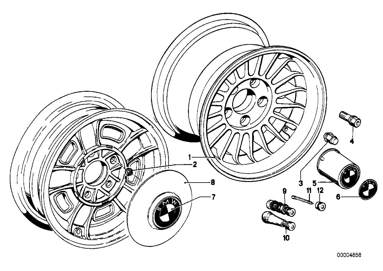 Genuine BMW 36111117425  Light Alloy Rim 7JX14 ET:11 (Inc. 3.0CSiL, 2500 & 2800) | ML Performance EU Car Parts