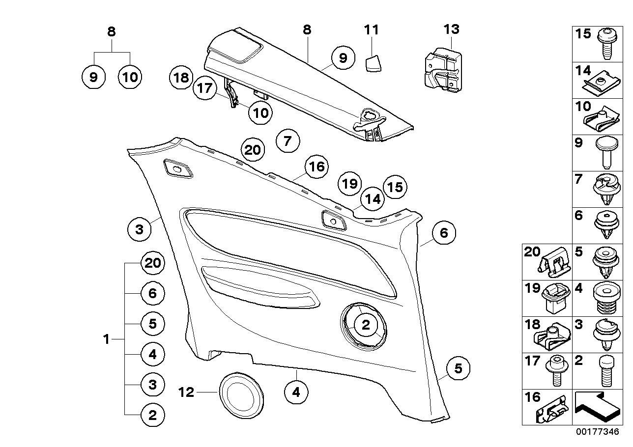 Genuine BMW 51439147812 E88 Crash Pad, Right (Inc. 123d, 128i & 125i) | ML Performance EU EU Car Parts