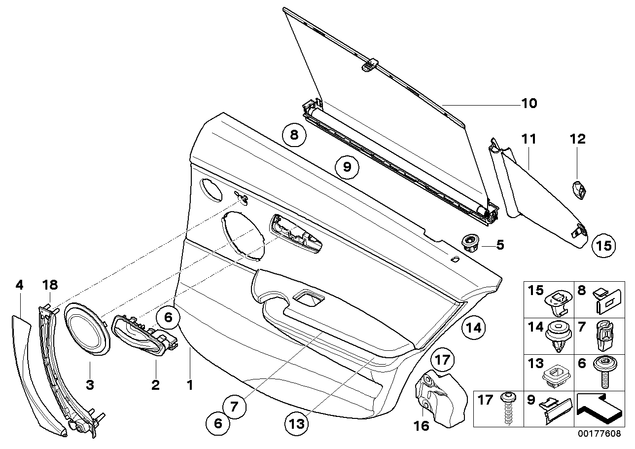Genuine BMW 51427217592 E90 Door Trim Panel, Rear, Right BEIGE (Inc. 335d, 330xd & 325i) | ML Performance EU EU Car Parts