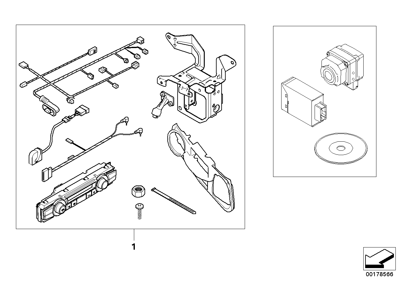 Genuine BMW 51117178108 E60 E61 Edge Trim, Side, Right NVC / ACC2 (Inc. 520d, 525d & 535i) | ML Performance EU EU Car Parts