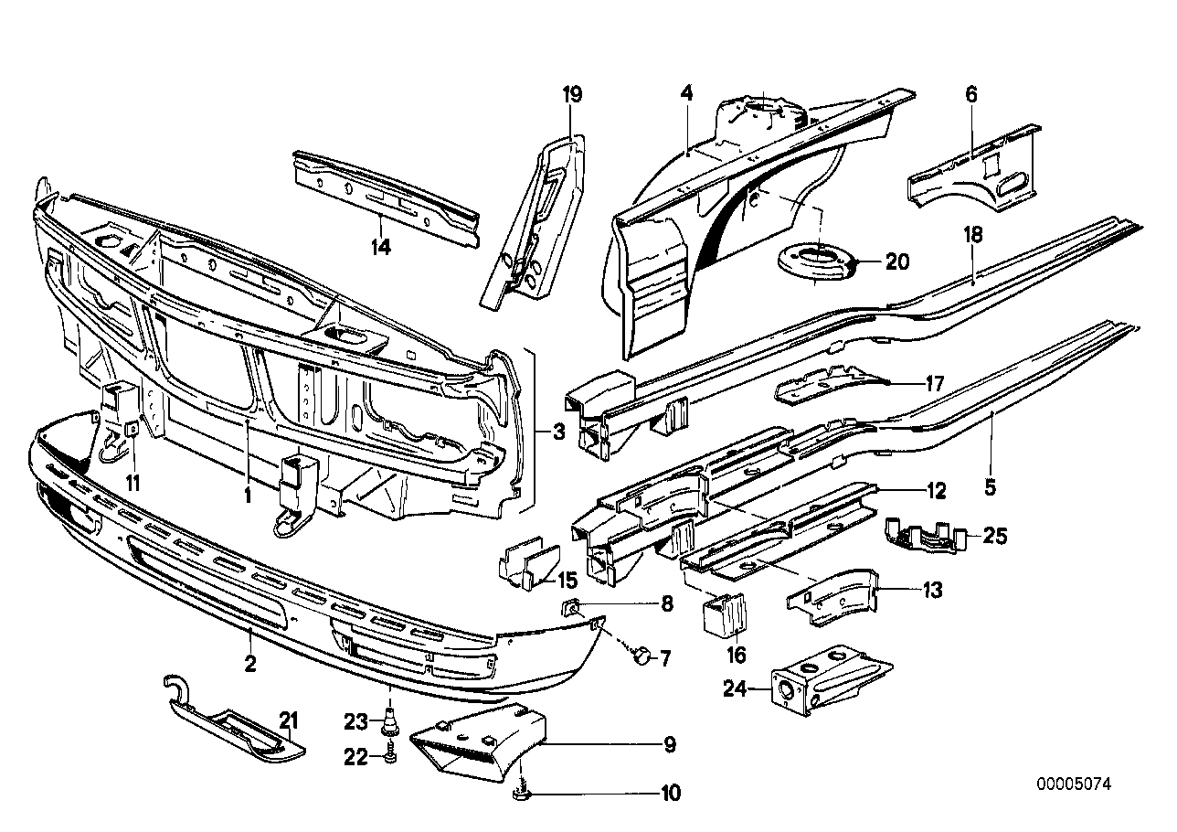 Genuine BMW 51711915302 E28 Air Channel Right (Inc. 525e, 528e & 533i) | ML Performance EU EU Car Parts