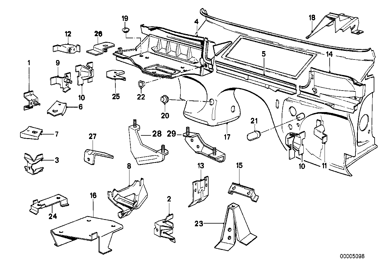 Genuine BMW 41241936200 E30 Support (Inc. 318i, 316 & 316i) | ML Performance EU EU Car Parts