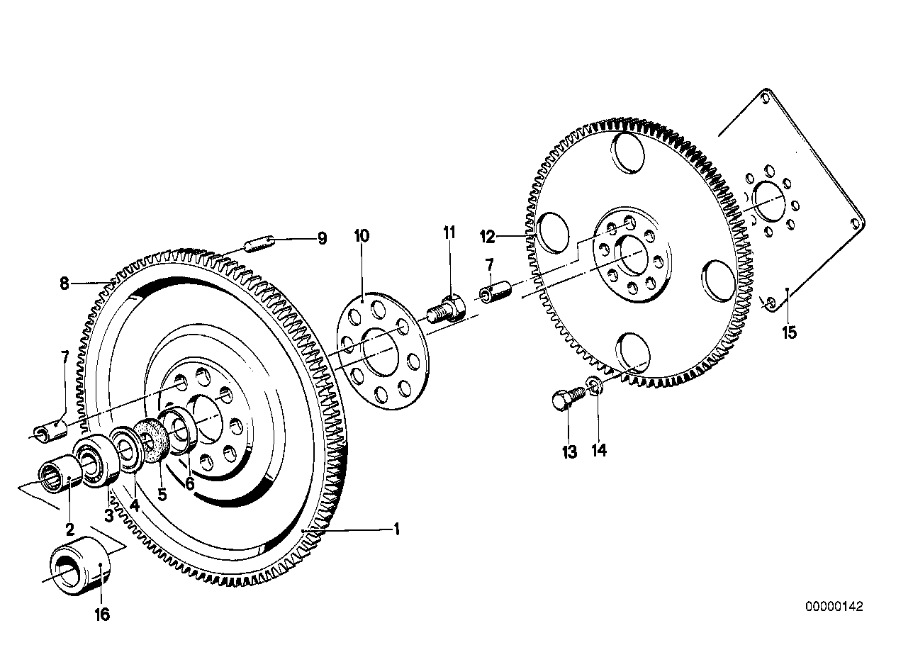 Genuine BMW 21211225972 E28 Twin Mass Flywheel (Inc. 524td) | ML Performance EU EU Car Parts