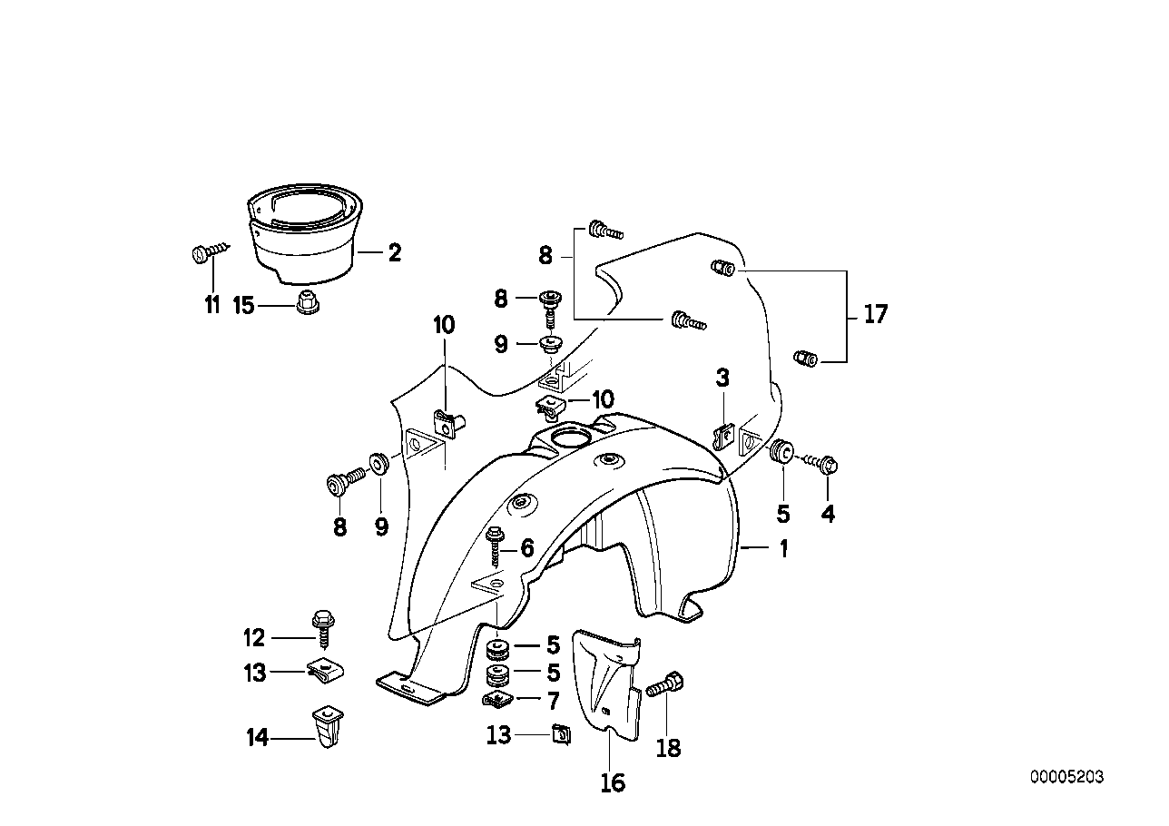 Genuine BMW 51712292065 Covering Left (Inc. Z1) | ML Performance EU EU Car Parts