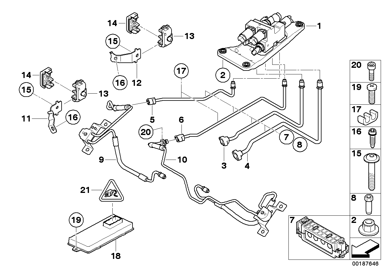 Genuine BMW 37136783679 E70 F16 Pressure Line, Motor M16X1,5 (Inc. X6 M & X5) | ML Performance EU EU Car Parts