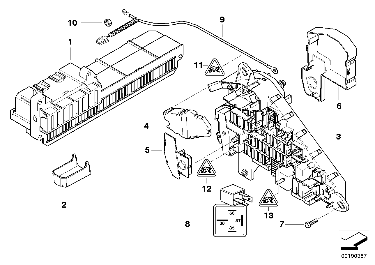 Genuine BMW 61138387158 E63 E61 E64 Socket Housing 5POL./ Z-CODE (Inc. 535i, 635d & 528i) | ML Performance EU EU Car Parts