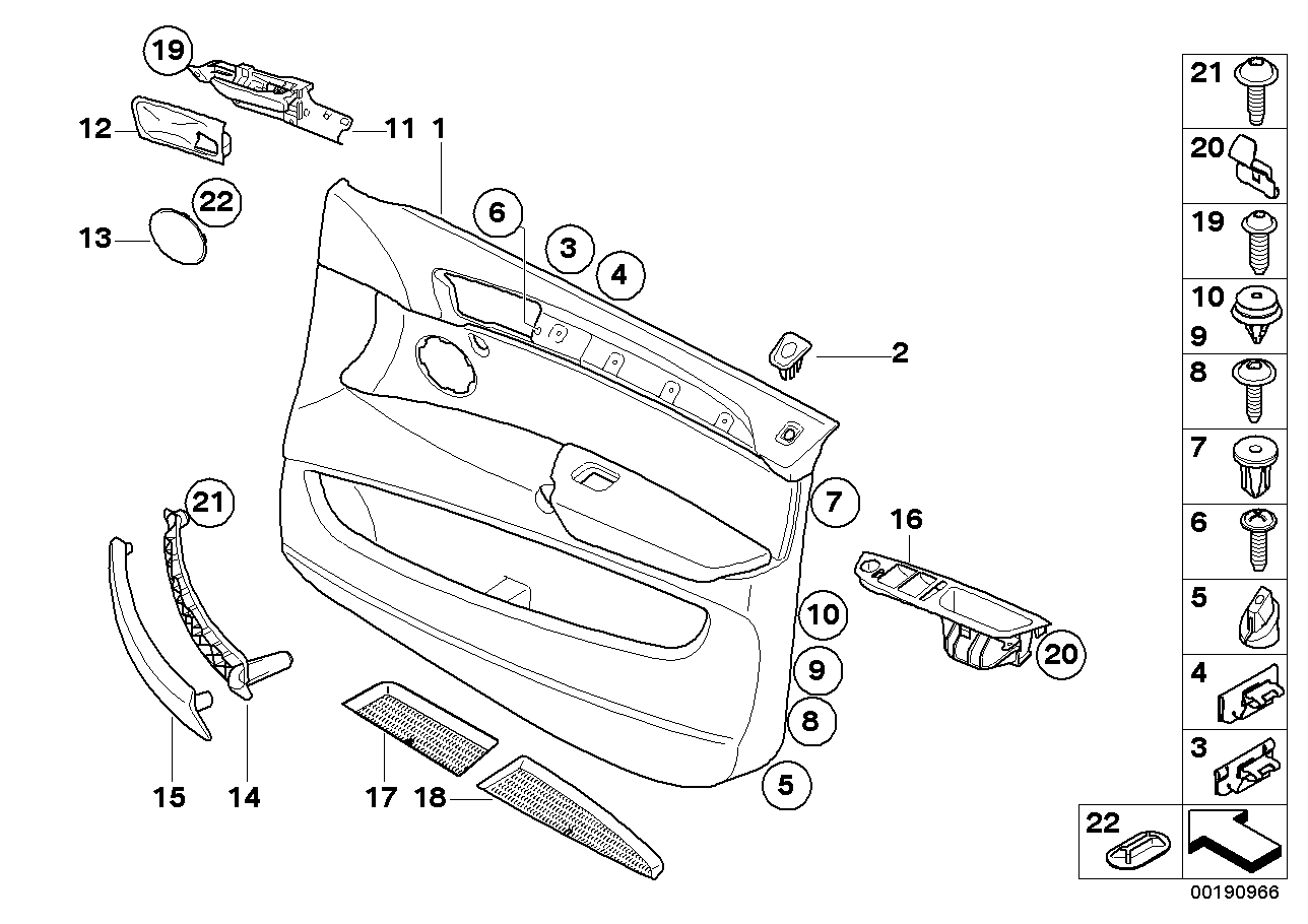 Genuine BMW 51416974296 E70 Door Handle, Front Right (Inc. X5) | ML Performance EU EU Car Parts