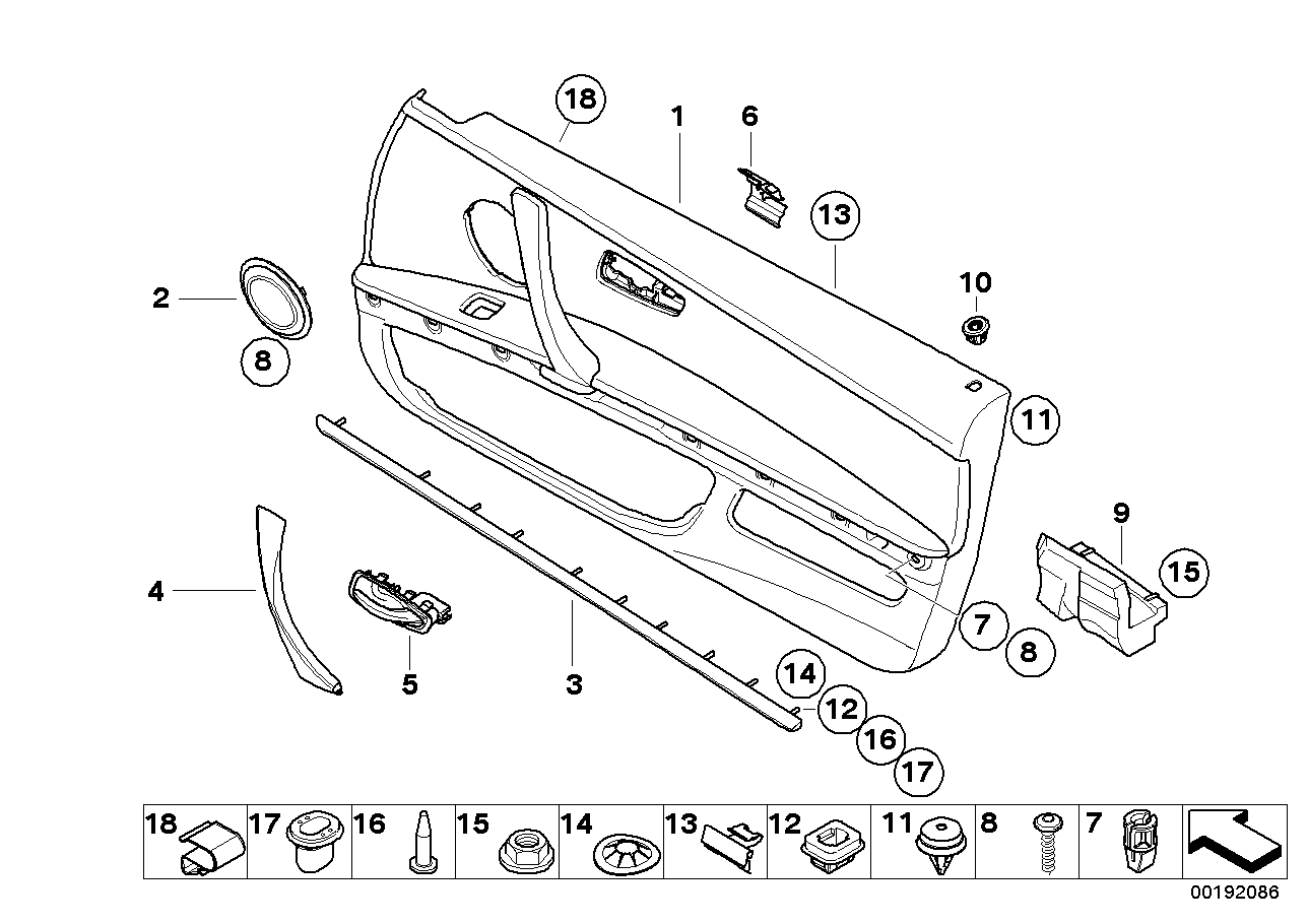 Genuine BMW 51419152625 E93 E92 Door Trim Panel Left SCHWARZ (Inc. 320d, 328i & 316i) | ML Performance EU EU Car Parts