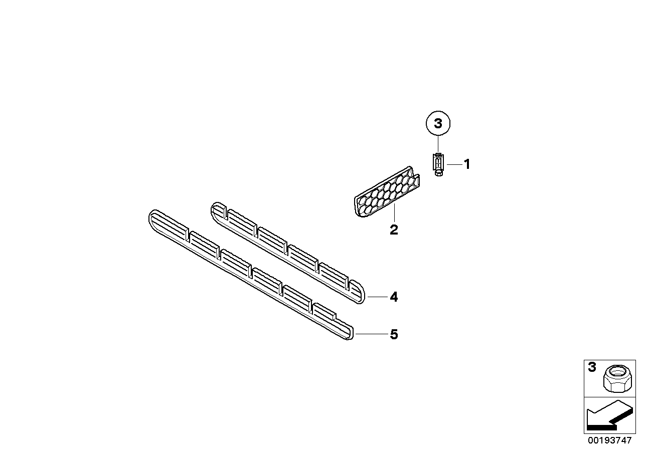 Genuine BMW 51477132300 E60 Partition Support,Luggage Comp.Indentat. (Inc. 535i, 528xi & 525xd) | ML Performance EU EU Car Parts