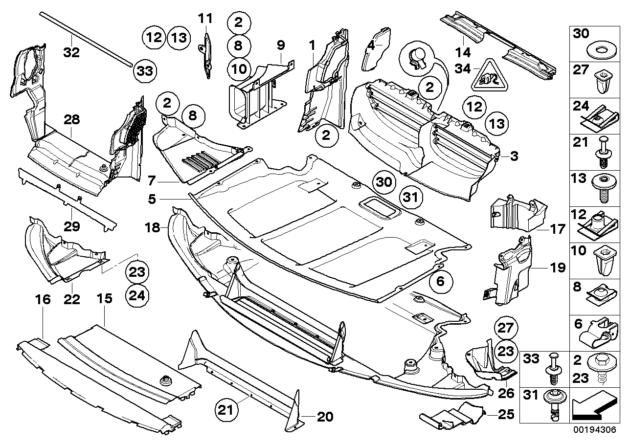 Genuine BMW 51757159659 E61 Engine Encapsulation, Front (Inc. 545i, 523i & 550i) | ML Performance EU EU Car Parts