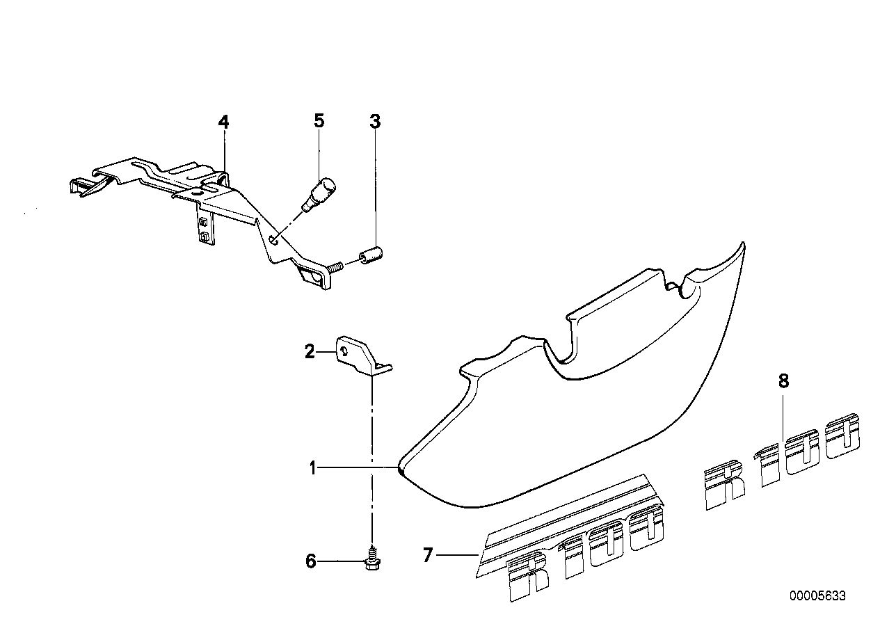 Genuine BMW 46631452402 Holder RECHTS (Inc. R 65 RT) | ML Performance EU EU Car Parts