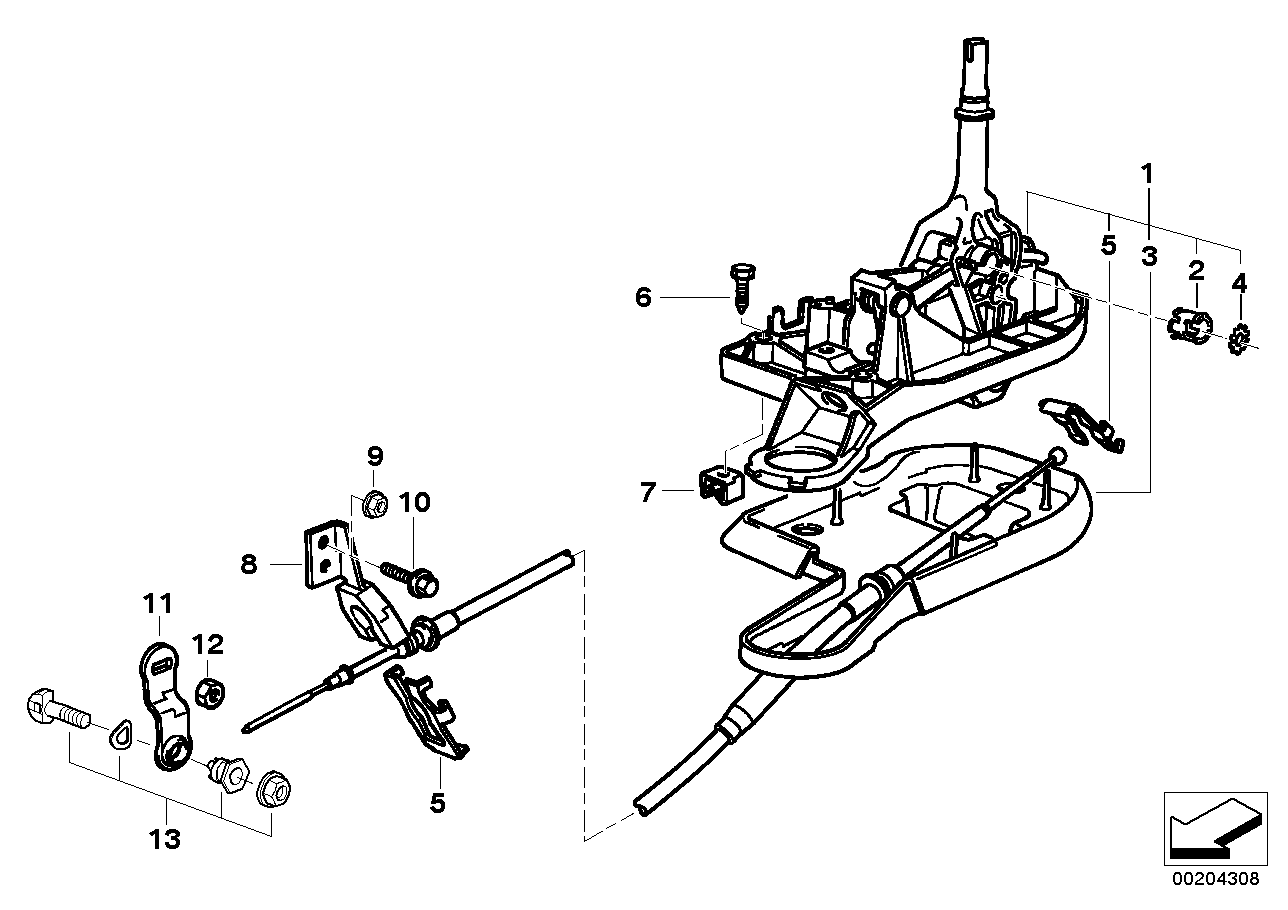 Genuine BMW 25161423014 E39 Cable Noise Absorbing THM (Inc. 528i) | ML Performance EU EU Car Parts