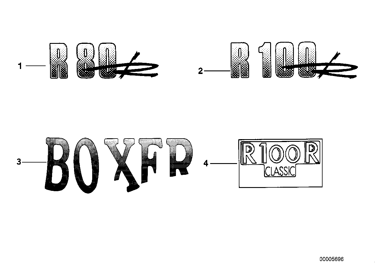 Genuine BMW 51142323569 Sticker Boxer Left SILBER (Inc. R 100 R) | ML Performance EU EU Car Parts