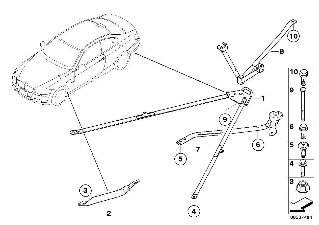 Genuine BMW 51618045987 E93 Pull Rod Left (Inc. M3) | ML Performance EU EU Car Parts