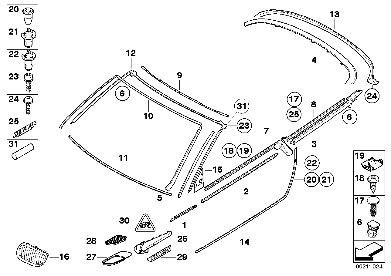 Genuine BMW 51717119069 E93 Strip Upper Apron (Inc. 335i, 328i & 330i) | ML Performance EU EU Car Parts