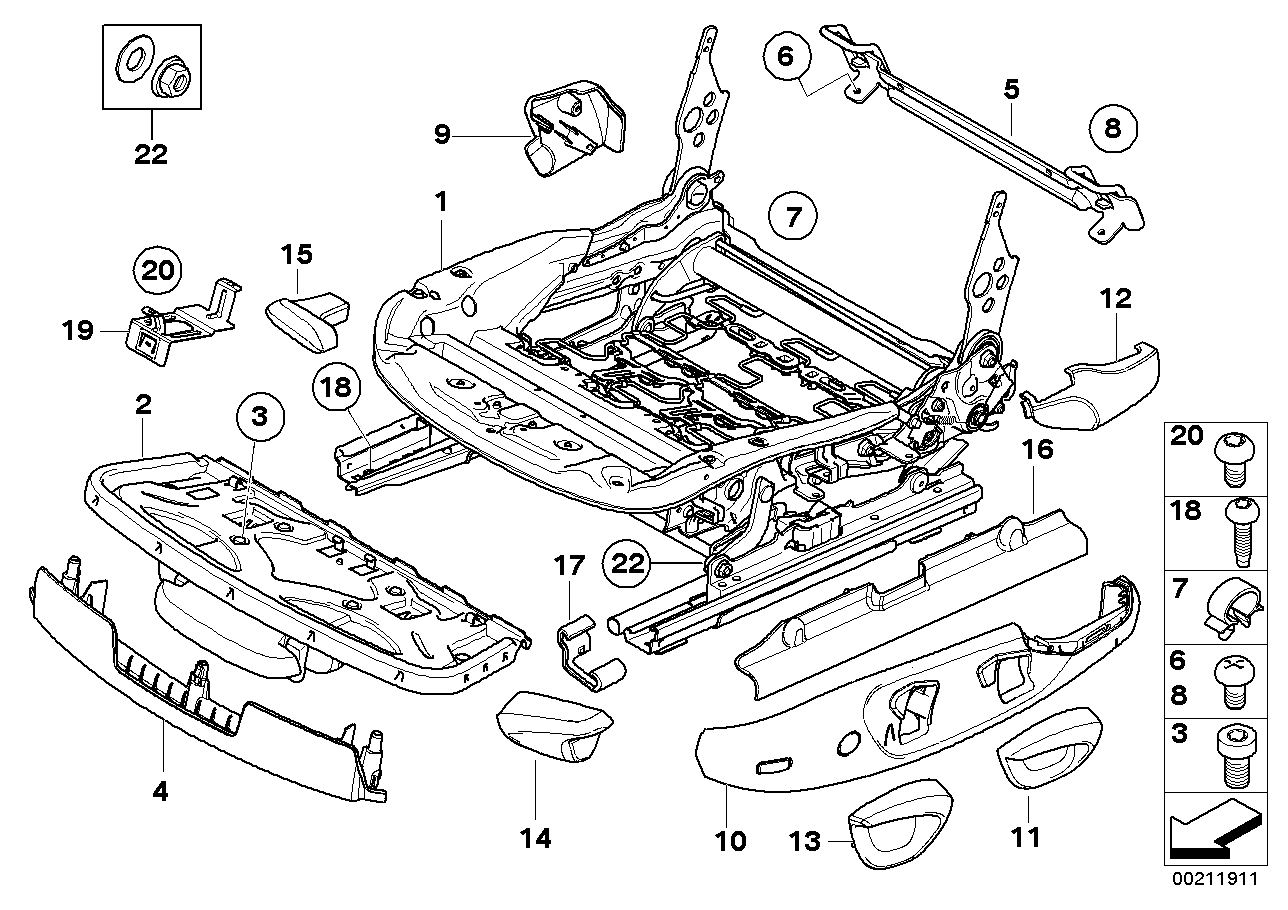 Genuine BMW 52109129294 E88 E82 E81 Trim, Seat Inner Right BEIGE (Inc. 130i, 120i & 125i) | ML Performance EU EU Car Parts