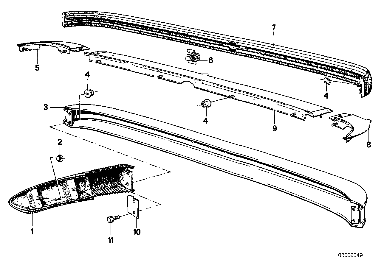 Genuine BMW 51121836688 E12 Bumper Rear Right (Inc. 528i & 530i) | ML Performance EU EU Car Parts