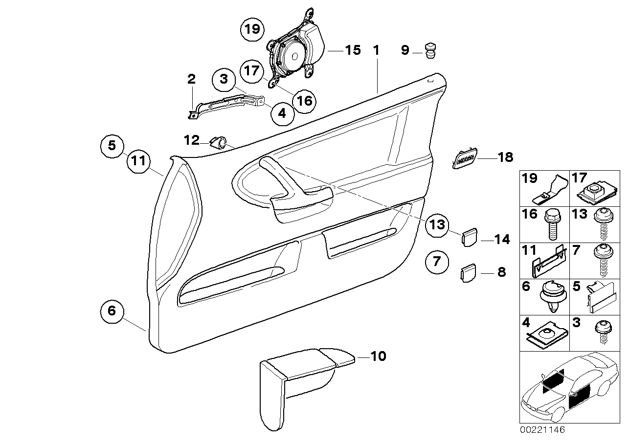 Genuine BMW 51418172356 E36 Right Door Handle Cap SAFRANGELB (Inc. 325i, 320i & 323i) | ML Performance EU EU Car Parts